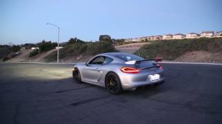 Focus Porsche 981 Cayman GT4 Titanium Race Exhaust System  Startup Revs Flybys [upl. by Eiuqram686]