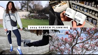 GARDEN PLANS 2024 MAKING SOME CHANGES AND A BampM CLEANING HAUL [upl. by Attoynek]