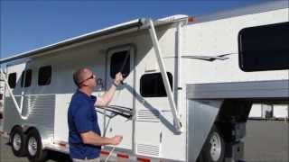 How to operate an awning on your trailer or RV [upl. by Ainitsirc]