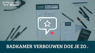 Badkamer verbouwen of ontwerpen Waar begin je [upl. by Vatsug]