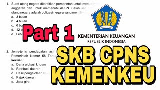 Soal SKB CPNS Kementerian Keuangan Kemenkeu Part 1 [upl. by Jamieson]