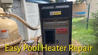 Raypak above ground pool and spa water heater repair and troubleshooting [upl. by Romano]