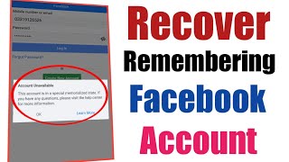 recover facebook memorialize account 2021recover fb memorialize account [upl. by Herrle]