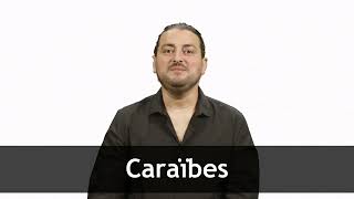 How to pronounce CARAÏBES in French [upl. by Ahsym]