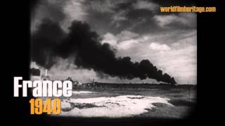 1940 WWII  France  Maubeuge  Invasion [upl. by Meehan]