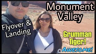 Flying over Monument Valley UT25 in a General Aviation Airplane AA5B [upl. by Eelirol]