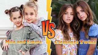 Clements Twins Ava And Leah VS Mila And Emma Stauffer Transformation 👑 New Stars From Baby To 2024 [upl. by Anitteb]