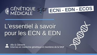 Lessentiel à savoir en médecine génétique pour les ECN  EDN [upl. by Guise]