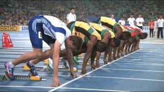 Mens 100m Final  IAAF World Championships Daegu 2011 [upl. by Atnas501]