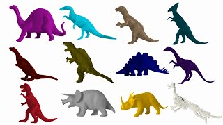 Dinosaur Colors 2  The Kids Picture Show Fun amp Educational Learning Video [upl. by Kee]