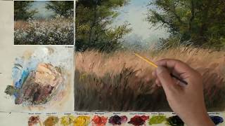 Oil painting for landscape [upl. by Irish]