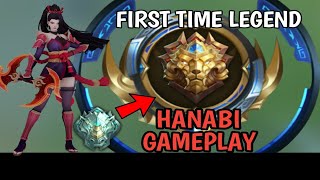 Road to legend with hanabi gameplay  mobile legends [upl. by Resor]