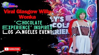 Viral Glasgow Willy Wonka Chocolate Experience inspires Los Angeles event [upl. by Edyaw]