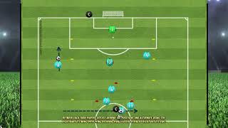 Attacking Drills Football  Build up Play  1v1 and Finishing [upl. by Katherine234]