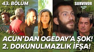 SURVIVOR ALL STAR 2024 ACUNDAN OGEDAYA UYARI 2 DOKUNULMAZLIK ŞOK İFŞA 43 BÖLÜM CANLI İZLE TV 8 [upl. by Sivatnod]