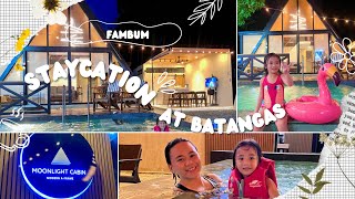 Staycation at Moonlight Cabin  Tanauan Batangas  Private Pool Villa  FAMBUM [upl. by Hickey]