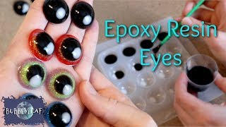 DIY Epoxy Resin Eyes  ArtDoll Tutorial [upl. by Aridnere]