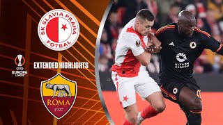 Slavia Praha vs Roma Extended Highlights  UEL Group Stage MD 4  CBS Sports Golazo [upl. by Aizti]