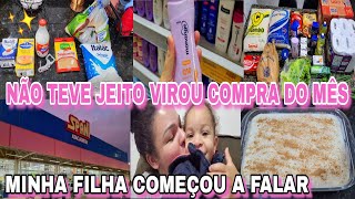 MINHA FILHA COMEÇOU A FALAR😭 GLORIA A DEUS🙏 COMPRAS NO MERCADO MELHOR ARROZ DOCE CREMOSO DESSA VIDA [upl. by Attela]