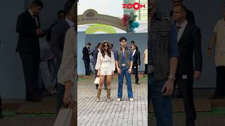 New lovers Harnaaz Sandhu amp Veer Pahariya arrive at Isha Ambanis kids 1st birthday bash shorts [upl. by Granny]