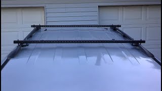 DIY SUV Roof Rack Cross Bars [upl. by Dulla229]