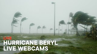 Hurricane Beryl 2024 Live Stream  Live Webcams [upl. by Enoryt571]