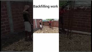 Backfilling work in foundation [upl. by Ck]