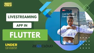 Live streaming app in Flutter under 15 mins  Zegocloud SDK [upl. by Ophelia863]