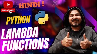 Tutorial 21 Python Lambda Function With Real World Examples Krish Naik Hindi [upl. by Alvord]