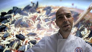 Chef Luciano Schipano Cooks Pasta For 30 People Using One Pan [upl. by Jochebed]