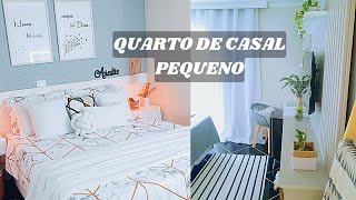 QUARTO DE CASAL PEQUENO COMO ARRUMAR E DECORAR  DICAS SIMPLES E FÁCEIS [upl. by Siurad]