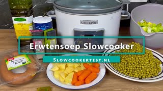 Erwtensoep Slowcooker  Recept [upl. by Cutlip115]