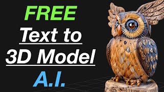 Awesome FREE Textto3D Model Generator AI Coming for Sculptors [upl. by Drofhsa]