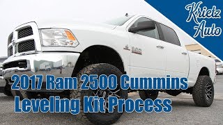 Leveling Kit on a 2017 Ram 2500 Cummins│ Krietz Auto [upl. by Adnamas146]