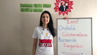 5sınıf Matematik ONDALIK GÖSTERİMLERDE BASAMAK DEĞERİ [upl. by Dugan529]