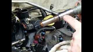 Removing Isuzu 4JX1 Diesel Injector Sleeves [upl. by Hnahym]