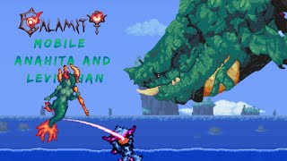 Terraria TModLoader mobile Calamity Mod  Revengeance Anahita and Leviathan [upl. by Hett]