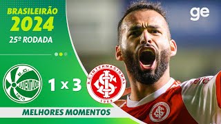 JUVENTUDE 1 X 3 INTERNACIONAL  MELHORES MOMENTOS  25ª RODADA BRASILEIRÃO 2024  geglobo [upl. by Ellenahs]