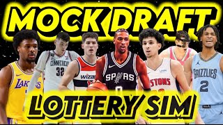 2024 NBA Mock Draft FULL FIRST ROUND MOCK DRAFT I Utility Sports NBA Mock Draft with lottery sim [upl. by Arodoeht]