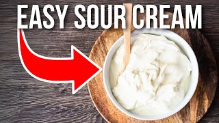 Raw Milk Sour Cream Recipe  How To Make Clabbered Cream [upl. by Eilrahc277]