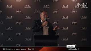 Adelong Gold ASXADG Sydney Investor Lunch  11 September 2024 [upl. by Anaerol252]