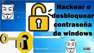 COMO DESBLOQUEAR WINDOWS 7 CONTRASEÑA OLVIDADASI OLVIDE LA CONTRASEÑA [upl. by Merce]