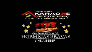 KARAOKE LAS HORMIGAS BRAVAS VINE A BEBER [upl. by Anniala]