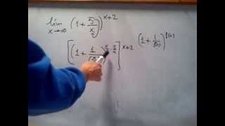 MATEMÁTICAS 2º BACHILLERATOANÁLISIS Límites con indeterminaciones quot1 elevado a infinitoquot 1 [upl. by Ancell]