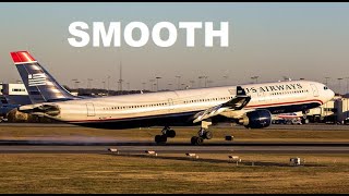 ▷▷ 3 smoothest A330 landings ever caught on video US Airways American Airlines KLM AVIONATOR [upl. by Hsekar]