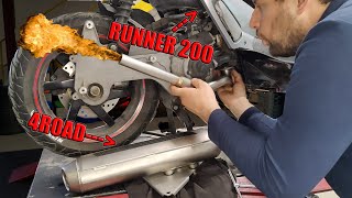 TUTORIAL Montaggio Leovince 4road su Gilera Runner VXR 200 [upl. by Arliene]