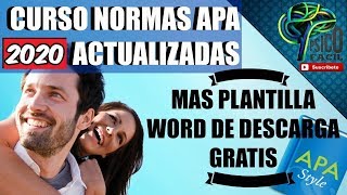 Curso APA 2024 Versión mas actualizada  Formato APA en Word GRATIS para descargar [upl. by Esenwahs818]