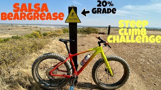 Salsa Beargrease 2021  Steep 20 Fat Bike Climb Challenge  How does it perform [upl. by Crista]