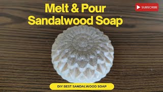 How to make melt n pour sandalwood soap at home  diy sandalwood soap skincare meltandpoursoap [upl. by Libbey]