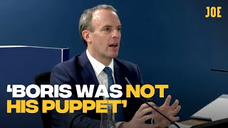 Dominic Raab getting grilled about Dominic Cummings and taking holidays  Covid Inquiry [upl. by Mazel]